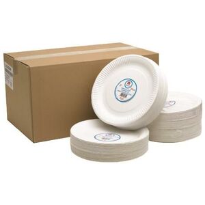 VOW White 9 Inch Paper Plate Pk100 - CPD75081