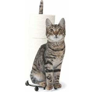 Denuotop - Yoga Cat Decorative Paper Towel Holder Toilet Paper Holder Creative Cat Shape Toilet Paper Storage Rack for Bathroom Living Room