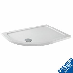 PODIUM 1200x900 Offset LH Quadrant Shower Tray Low Profile Premium Anti-Slip FREE Waste