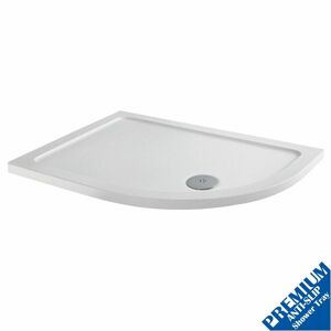 PODIUM 900x760 Offset RH Quadrant Shower Tray Low Profile Premium Anti-Slip FREE Waste