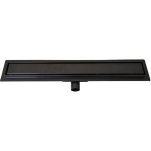 SEA-HORSE 120cm Black Coloured Stainless Steel Bathroom Floor Linear Shower Drain Sheet