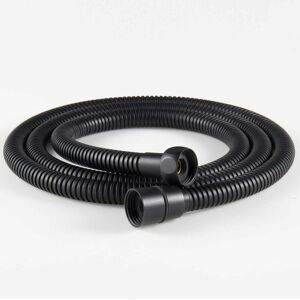 Linghhang - 1.5m Stainless Steel Flexible Shower Hose Brass Fittings Anti-kink Shower Head Hose Flexible Shower Hose-Black 1pc
