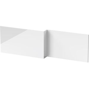 Balterley - 1700mm Waterproof Square Shower Bath Front Panel - Gloss White