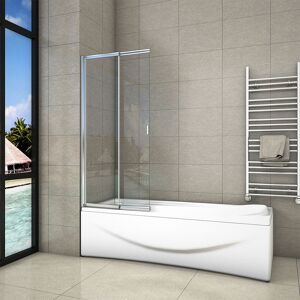 AICA SANITAIRE 180 degrees pivot 800x1400mm sliding Bath-Screen