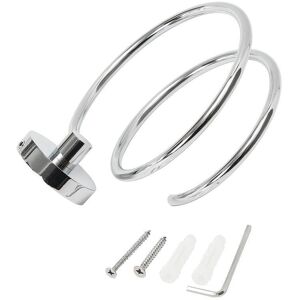 Linghhang - 1PCS Wall Mounted Hair Dryer Holder, 304 Stainless Steel Hair Dryer Storage/Holder, Bathroom Accessories