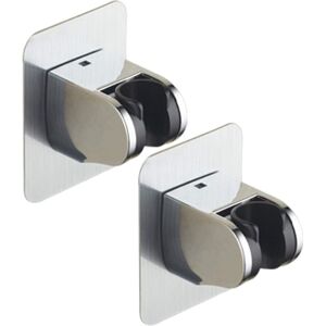 Linghhang - 2 Pack Shower Holder, Removable Wall Mounted Shower Head Holders Self Adhesive, Adjustable Angle, Waterproof, Heavy Duty, Wall Mounted,