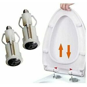 DEWDAT 2-piece expansion screws for fastening the toilet seat, screws for the toilet seat, fastening set, spare parts for the toilet seat