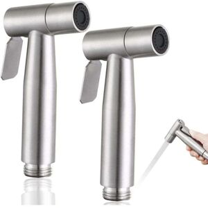 ZVD - 2 pièces Pulvérisateur de bidet,Douchette wc,kit de pulvérisateur de bidet en acier inoxydable,Pulvérisateurs d'hygiène personnelle et de