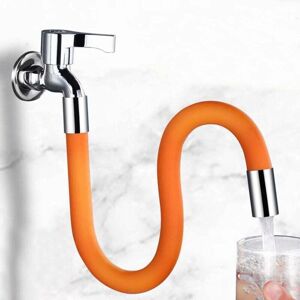 CSPARKV (20CM)Kitchen Faucet Extension Sprayer Hose,360 Degree Movable Kitchen Faucet Hose Universal Foam Extension Tube with Connector for Kitchen Bathroom