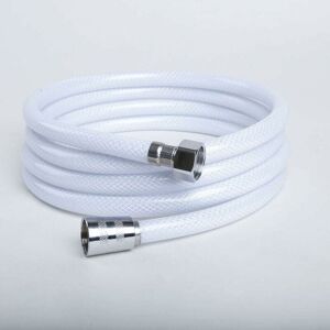 2m PVC shower hose, G1/2 universal replacement, shatter-proof & high-pressure resistant, flexible, YMYNY