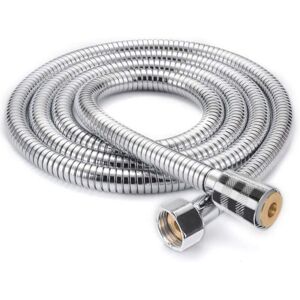 CYSLMUK 2m Shower Hose, Universal Flexible Extendable Shower Head Stainless Steel Hose Explosion-Proof, Anti-Twist and Anti-Corrosion, Double Loop Encryption