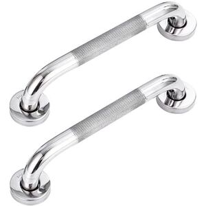 COOCHEER 2pcs 304 Stainless Steel Bathroom Grab Bar with Non-Slip Handle,for Bathtub,Toilet,Bathroom,Stair Handrail