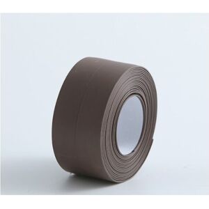 Linghhang - 2pcs Brown)Soft Skirting Board - End Strip for Kitchen and Bathroom 38mm 3.2m, Self Adhesive Seal, Flexible Folding Strip, Sealing Gasket