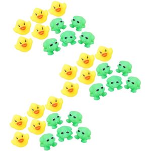 TLILY 3 of Frogs and Ducks 15 Pieces + Bathtub for