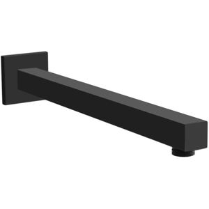 NES HOME 300mm Rectangular Wall Mounted Shower Arm Matte Black