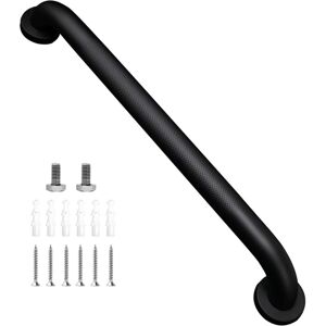 IKODM 304 Stainless Steel Bathroom Handrail, Suitable for Bathtub and Stairs, Matte Black, 50cm