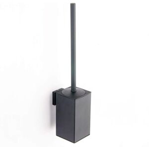 Ikodm - 304 Stainless Steel Toilet Brush, Wall Mounted Toilet Brush Holder, Black