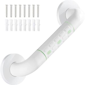 Linghhang - 30cm White Non-Slip Bathroom Grab Bar,White Barrier-Free Single Handrail