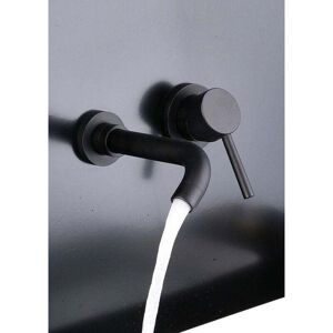 Ymyny - 360° Swivel Wall Mounted Basin Mixer Tap Bathroom Faucet for Bathtub and Sink Modern Design Wall Mounted Basin Tap Black mumu