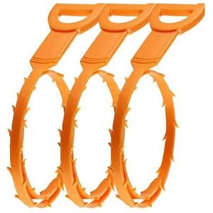 Linghhang - 3pcs Bathroom Hook Kitchen Sink Bath Hair Cleaner Hook Brush Long Hair Catcher