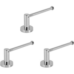 TLILY 3X Wall Mounted Toilet Roll Holder Polished Chrome Stainless Steel Bathroom Paper Towel Dispenser Tissue Roll Hanger