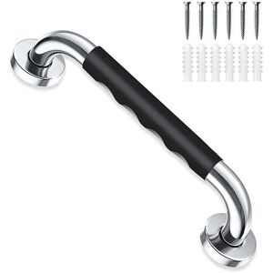 YMYNY 40 cm black bathtub grab bar, non-slip wall-mounted grab bar, stainless steel safety handle for toilet, wc, stairs mumu