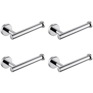 TLILY 4X 304 Stainless Steel Toilet Paper Holder Round Paper Roll Dispenser
