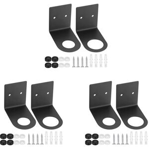 Tlily - 6 Pcs Soap Bottle Dispenser Holders, Wall Mounted Soap Pump Bottles Dispenser Stands, Stainless Steel Shampoo Dispenser