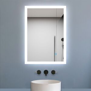Acezanble - 500x700mm Backlit led Illuminated Bathroom Mirror with led Lights, Lighted Bathroom Makeup Wall Mounted Mirror with Demister Pad, Sensor