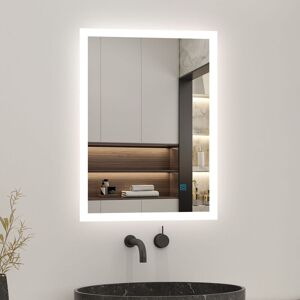 Acezanble - 500x700mm Backlit led Illuminated Bathroom Mirror with led Lights, Lighted Bathroom Makeup Wall Mounted Mirror with Demister Pad, Sensor
