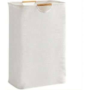 Longziming - 72L Laundry Hamper with Wooden Handle, Large Dirty Laundry Hamper for Bedroom Living Room Kids Room Bathroom and Travel (xl)