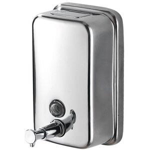 Linghhang - 800ml Wall Mounted Liquid Soap Dispenser for Bathroom and Kitchen Polished Stainless Steel