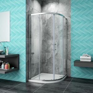Acezanble - 800 x 800 mm Quadrant Shower Cubicle Enclosure Sliding Door 6mm Easy Clean Glass