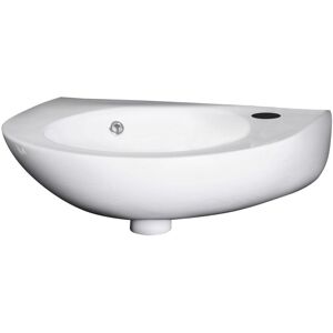 Balterley - Cloakroom Wall Hung 1 Tap Hole Round Ceramic Basin with Overflow - 350mm