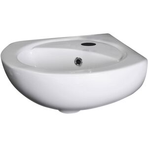 Balterley - Cloakroom Wall Hung Corner 1 Tap Hole Ceramic Basin with Overflow - 450mm