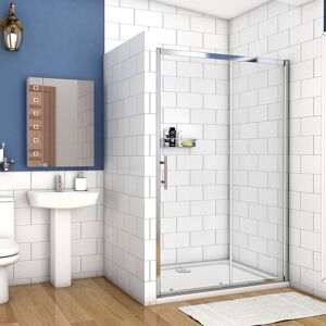AICA SANITAIRE 1600x1900mm,Walk In Sliding Shower Enclosure Door,without tray