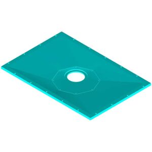 AKW - Tuff Form8 Rectangular Wet Room Floor Former with Rotatable Drain Outlet 1135mm x 770mm