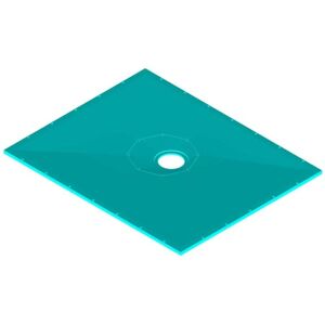 AKW - Tuff Form8 Rectangular Wet Room Floor Former with Rotatable Drain Outlet 1500mm x 1200mm