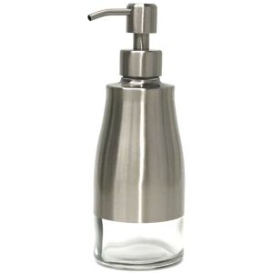 Alwaysh - 300ml Glass and Stainless Steel Soap Dispenser