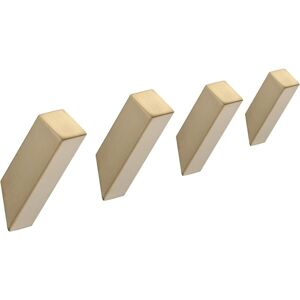 AlwaysH 4 Pack Heavy Duty Bathroom Towel Hooks Wall Mounted - Brushed Gold