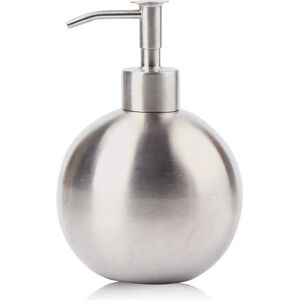 500ml Soap Dispenser Liquid Lotion Dishwashing Liquid Shampoo for Kitchen Bathroom Stainless Steel Round Manual - Alwaysh