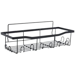 Bathroom shelf without drilling, 5 pack Carbon steel shower shelf, suitable for bathrooms, bedrooms, kitchens, black - Alwaysh