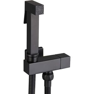 Alwaysh - Bidet Sprayer, Black Toilet Sprayer Kit Brass Handheld Bidet Sprayer Wall Mounted Toilet Bidet Sprayer for Hygiene