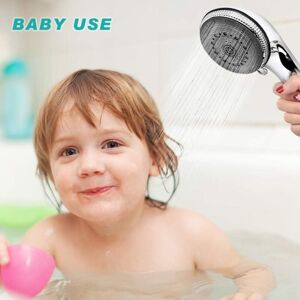 Alwaysh - Hand Shower, 7 Water Modes, Shower Head Massage Spray Shower Head, High Pressure & Water Saving