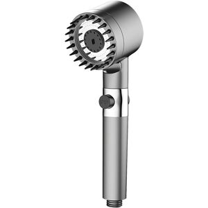 Alwaysh - Handheld Shower Head - Water Saving - with Filter - 3 Modes - High Pressure - Water Saving - for Bathroom - Shower Head with Silicone Mouth