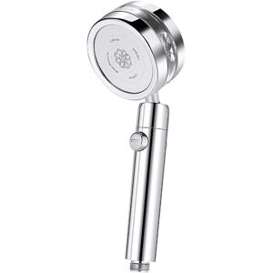 Alwaysh - High Pressure Shower Head for Bathroom Installation - Water Saving - Pressure Boost - Chrome Hand Shower - 2 Jet Types with