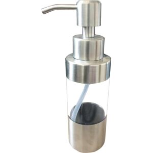 Alwaysh - Liquid Soap Dispenser Made of High Quality abs + Stainless Steel Material Transparent Bottle
