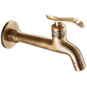 Long Garden Uses Bibcock Faucet Crane Faucet Brass Finish Bathroom Wall Washing Machine Faucet Faucet - Alwaysh