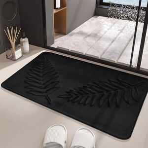 Alwaysh - Memory Foam Bath Mat, 40 x 60 cm Non-Slip Bath Mat, Thickened Bathroom Mat, Absorbent Shower Outlet Mat, Soft and Comfortable Memory Foam,