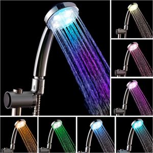 Alwaysh - Rainbow Bather led Nozzle Shower Nozzle Luminous Shower Head - Bathroom Shower Heads 7 Color Changing led Handheld Shower Head for Fun